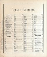Table of Contents 1, Wisconsin State Atlas 1878